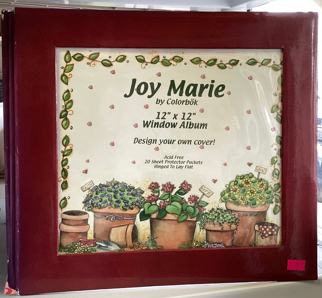 JOY MARIE WINDOW 12”x12” Postbound Scrapbook Album