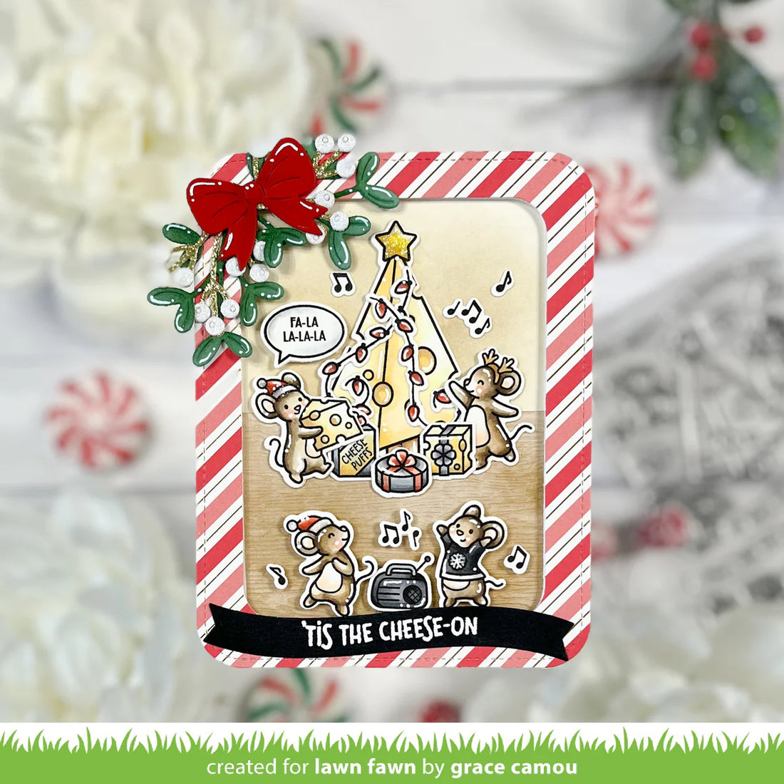 Lawn Fawn CANDY CANE LANE 6&quot;X6&quot; Petite Paper Pack 36pc