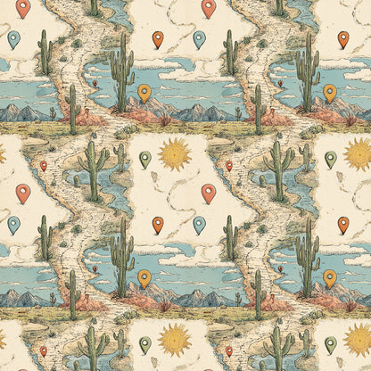Scrapbooksrus VINTAGE ROAD TRIP 12pc 12"X12" Scrapbook Paper Pack