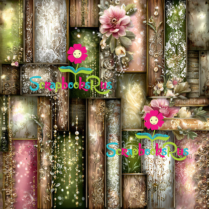 Scrapbooksrus LUXE &amp; BRILLANCE PACK 12pc 12"X12" Scrapbook Paper