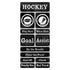 Scrapbook Customs HOCKEY GRUNGE Sports Stickers