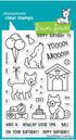 Lawn Fawn YAPPY BIRTHDAY Clear Stamps 29pc