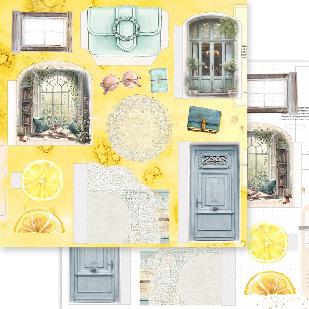 Asuka Studio Good Life Shine UNSTOPPABLE 12X12 Scrapbook Paper