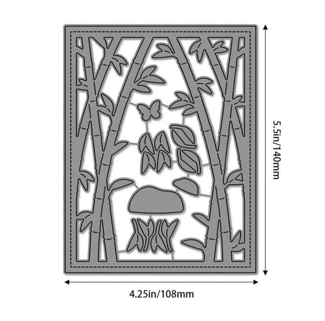 Lawn Fawn BAMBOO FOREST BACKDROP PORTRAIT Craft Dies