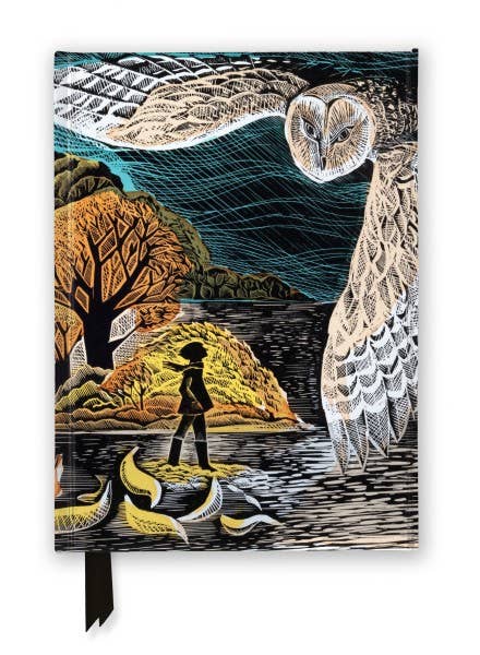 Hardcover Angela Harding OCTOBER OWL LINED JOURNAL A5