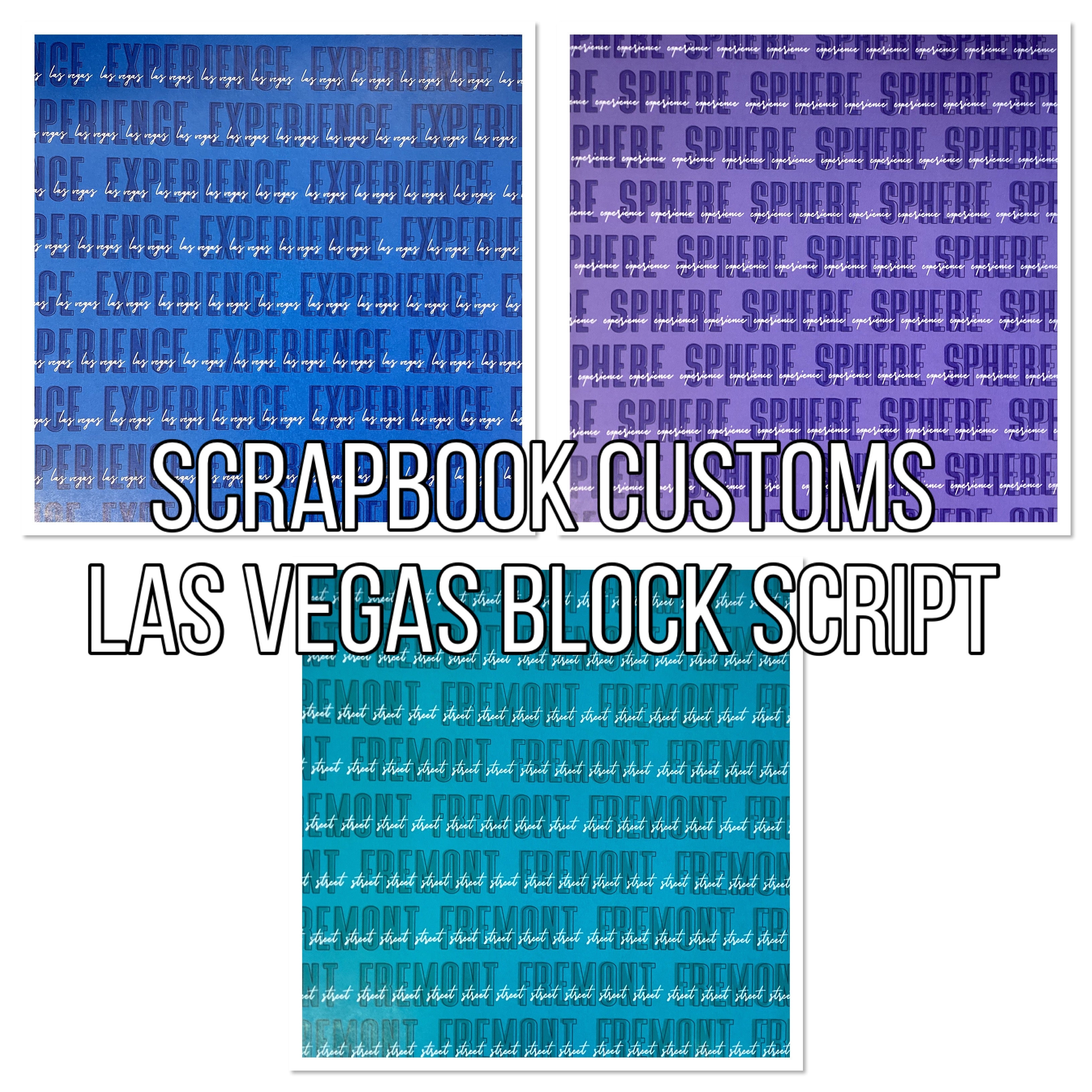 Scrapbooksrus BLOCK SCRIPT 12X12 Scrapbook Paper