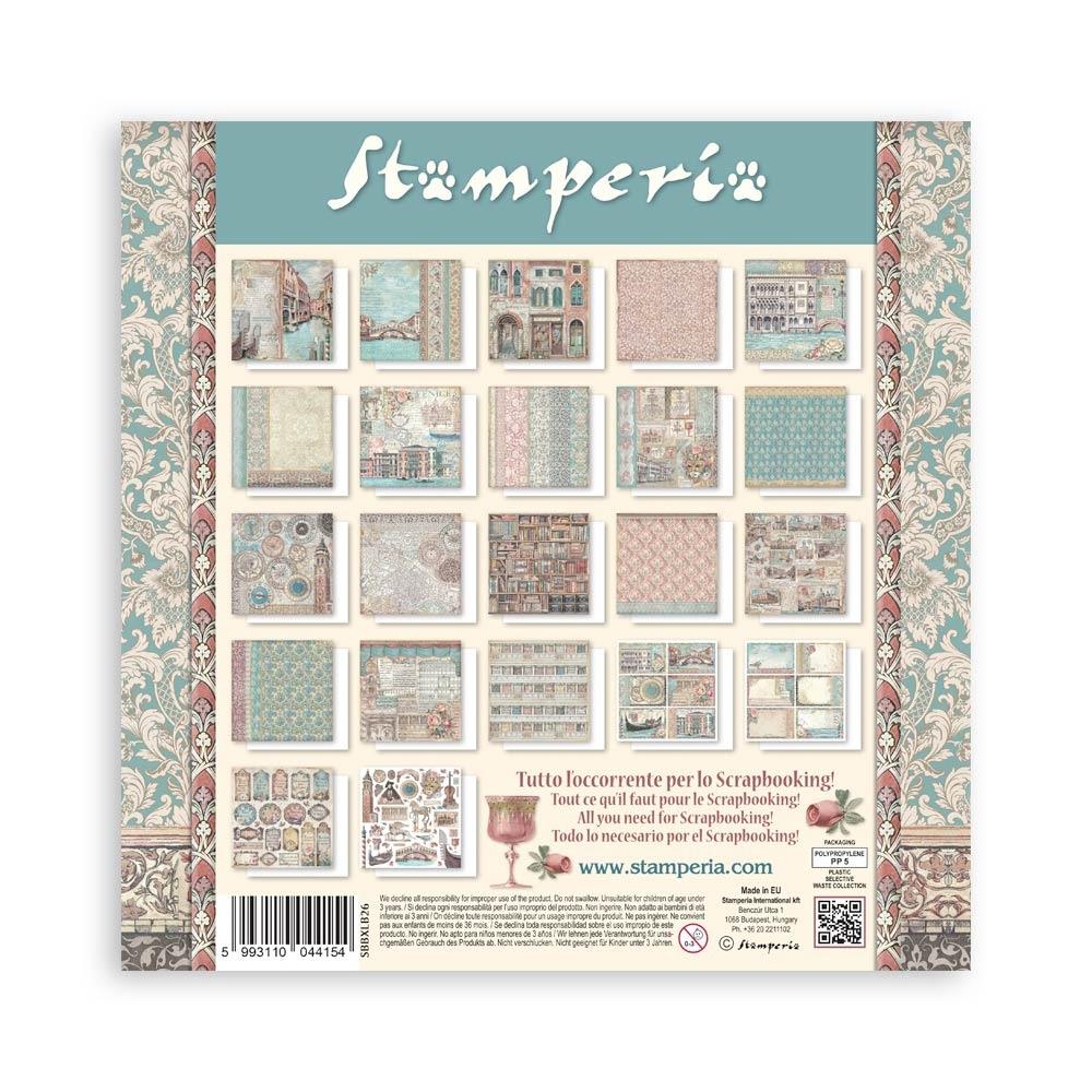 Stamperia VENICE CITY OF ART MAXI PAD 12&quot;X12&quot; Scrapbook Paper Pack