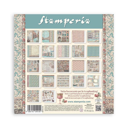 Stamperia VENICE CITY OF ART MAXI PAD 12&quot;X12&quot; Scrapbook Paper Pack