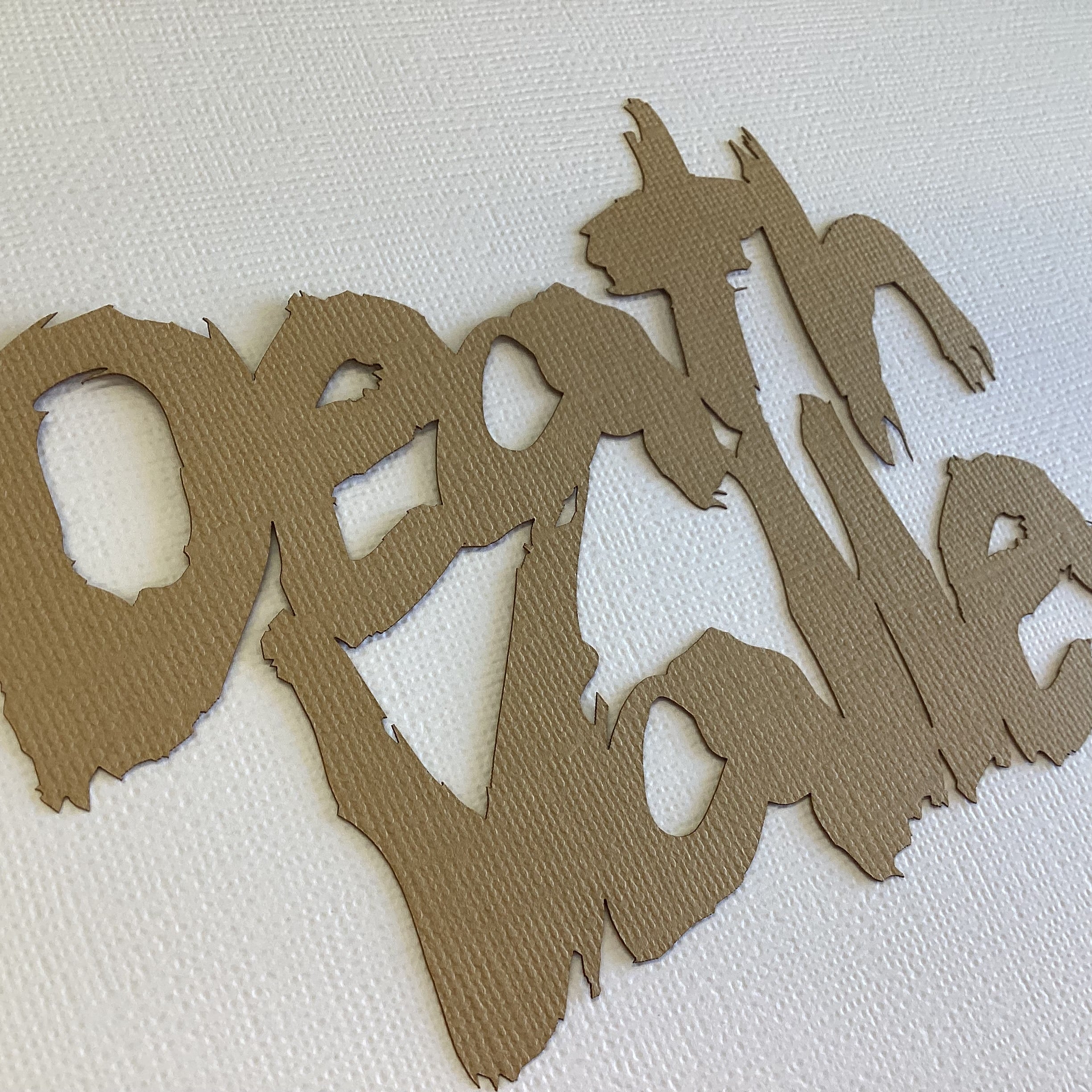 DEATH VALLEY Laser Title Scrapbook Die Cut