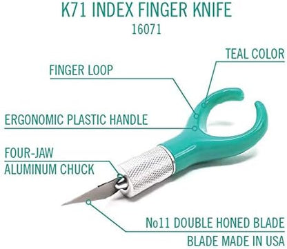Excel INDEX FINGER KNIFE Craft Cutting Blade