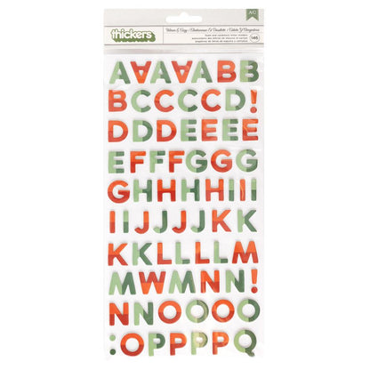 Thickers WARM &amp; COZY Foam And Cardstock Letter Stickers 146pc