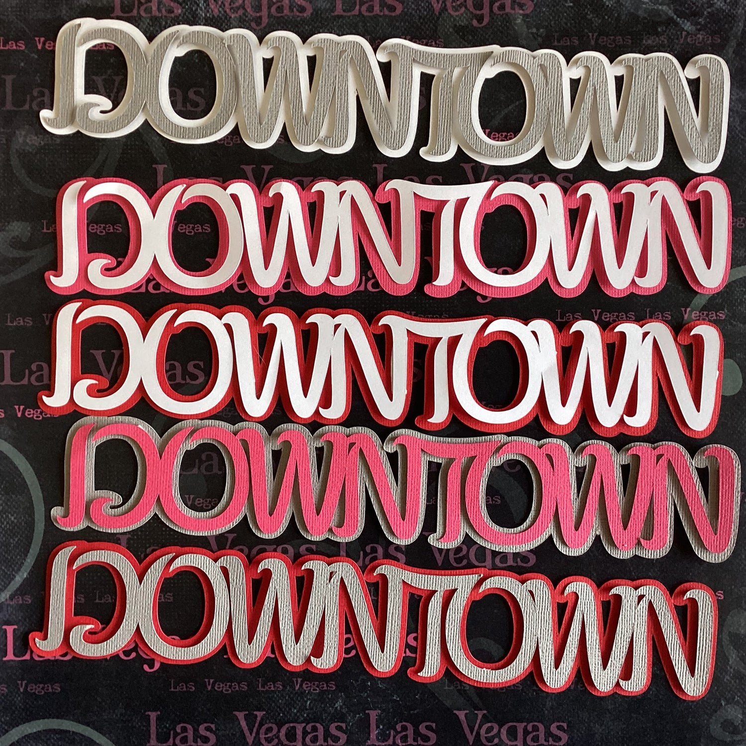 Scrapbooksrus DOWNTOWN Title 3D DieCut Embellishment