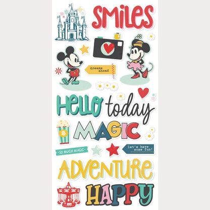 Simple Stories SAY CHEESE HAPPIEST PLACE Foam Stickers 48pc