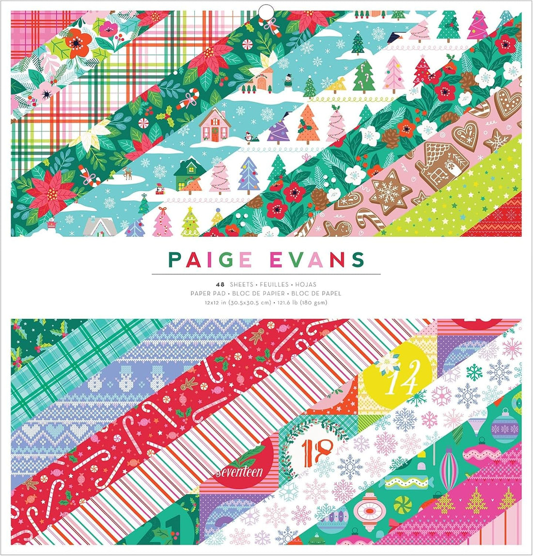 Paige Evans SUGARPLUM WISHES 12&quot;X12&quot; Scrapbook Paper Pad 48pc