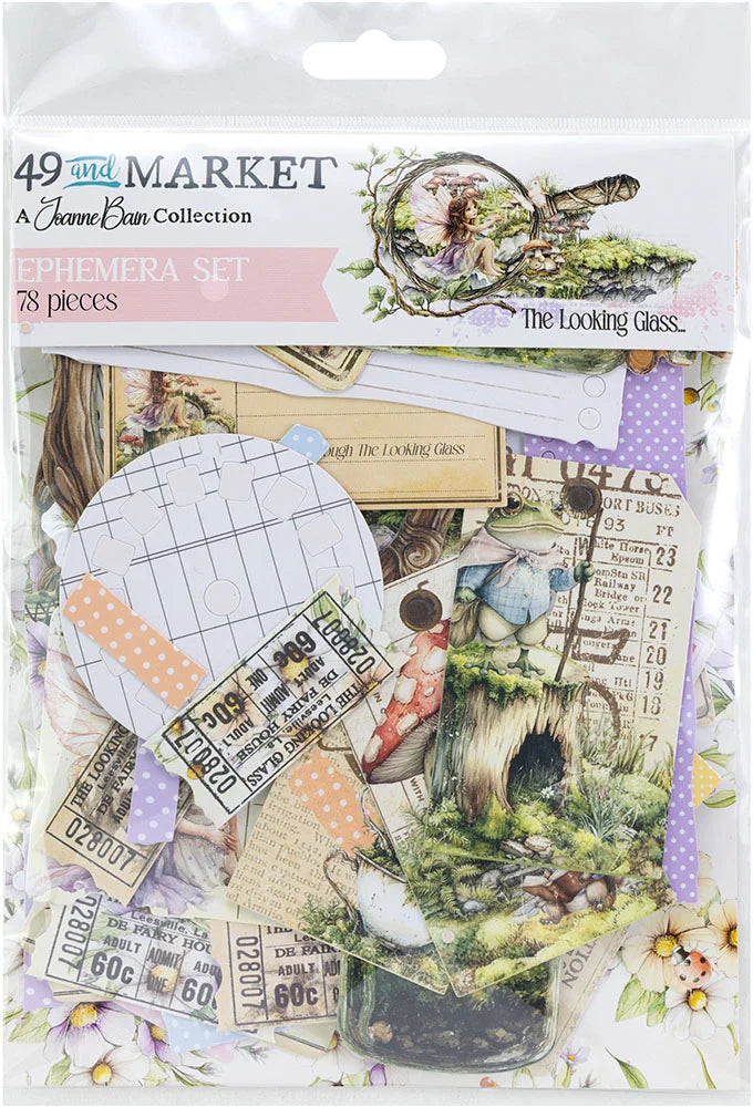 49 and Market THE LOOKING GLASS Ephemera Set 78pc