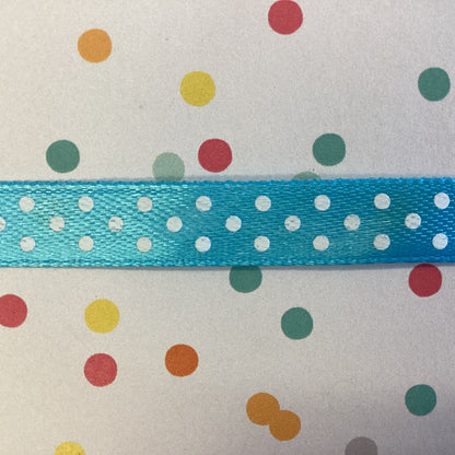 Creative Impressions POLKA DOT SATIN RIBBON 3/8” 1 yards