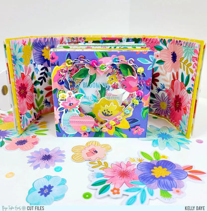 Paige Evans Blooming Wild SPECIALITY PAPER 12"X12" Foil On Printed Acetate