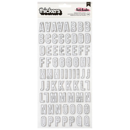 Vicki Boutin Mixed Media CHIPBOARD LETTER Stickers 142pc