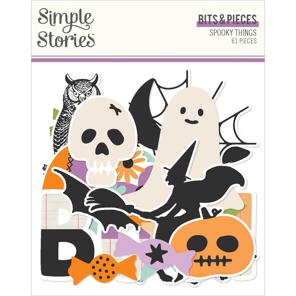 Simple Stories SPOOKY THINGS BITS &amp; PIECES Diecuts