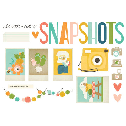 Simple Stories Simple Pages SUMMER SNAPSHOTS Page Pieces