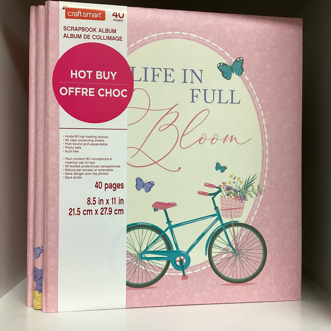 Postbound Album 8.5&quot;X11” LIFE IN FULL BLOOM Scrapbook Memory Album