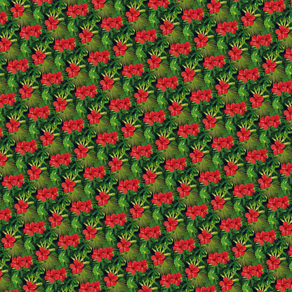 Scrapbook Customs DARK TROPICAL FLORAL 6”X6” Paper Pack