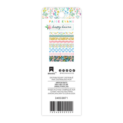 Paige Evans HAPPY HAVEN Washi Tape Rolls 8pc