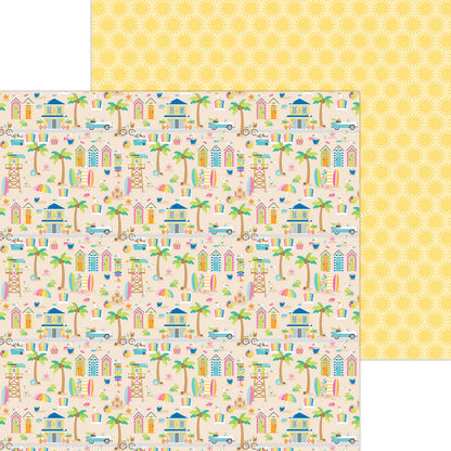 Doodlebug SUMMER FUN 12”X12” Paper Pack 13pc