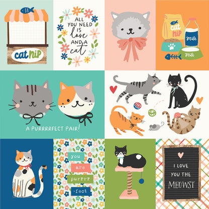 Simple Stories FUR BABY CAT 12”X12” Scrapbook Paper