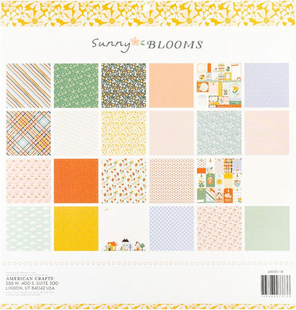 Pebbles SUNNY BLOOMS 12”X12” Paper Pad 24 Sheets