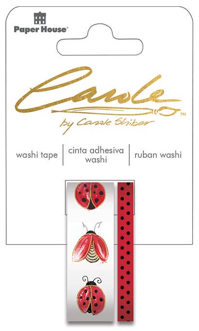 Paper House Carole Shiber LADYBUG Washi Tape