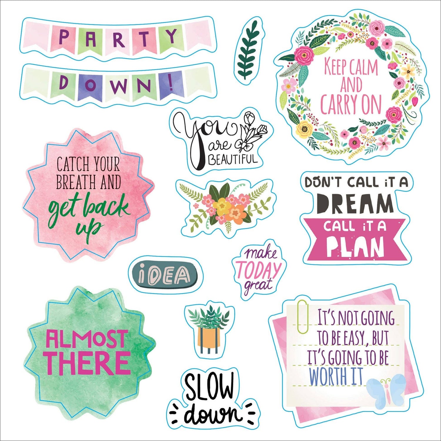 Peter Pauper WHATEVER YOU SAY! A Words and Phrases Sticker Book