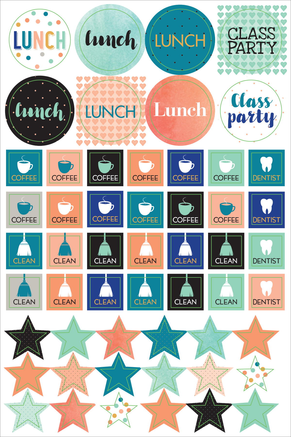 Peter Pauper Planner Stickers MOM&