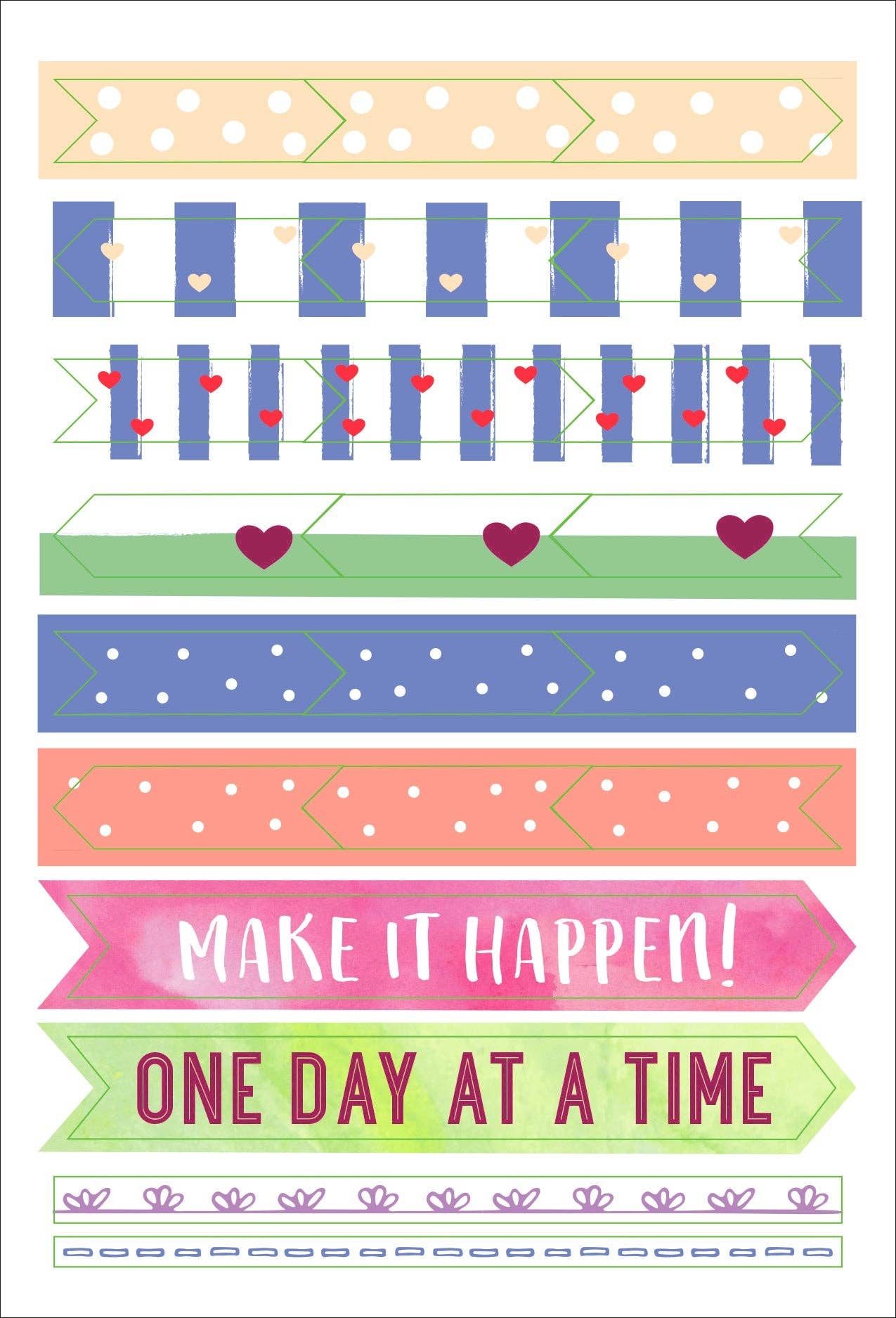 Peter Pauper Planner Stickers SHE BELIEVED SHE COULD Essentials