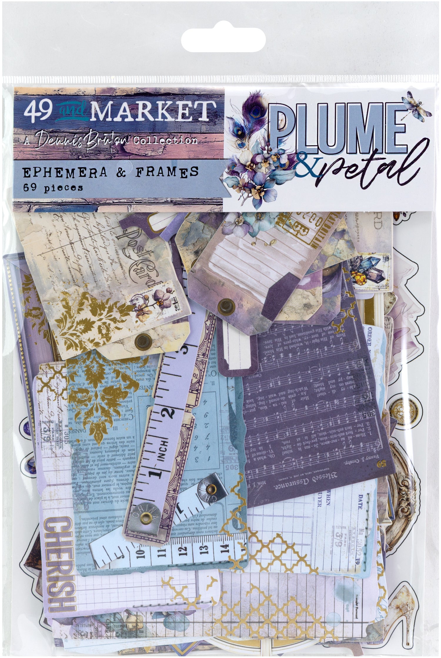 49 and Market PLUME &amp; PETAL Ephemera &amp; Frames 69pc