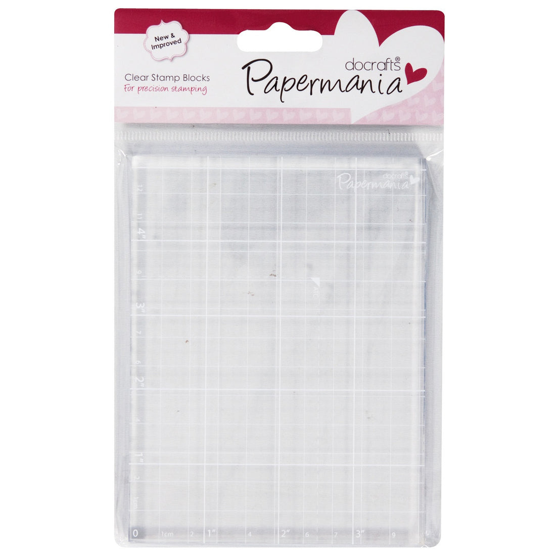 Docrafts Papermania CLEAR STAMP BLOCK 4”X5.25”