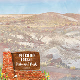 PETRIFIED FOREST KIT Papers and Stickers 5pc National Park Arizona
