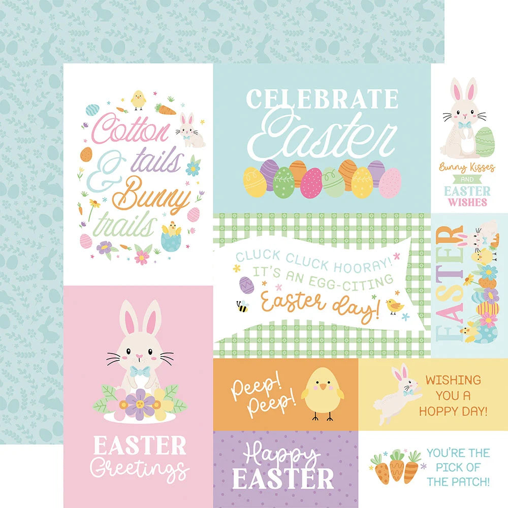 Echo Park EASTER BASKET 12”X12” Scrapbook Paper