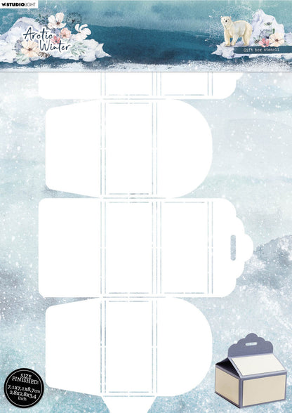 Studio Light GIFTBOX STENCIL Arctic Winter