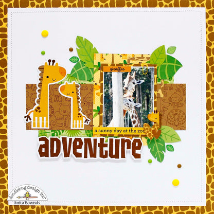 Doodlebug AT THE ZOO Odds &amp; Ends Diecuts 73pc