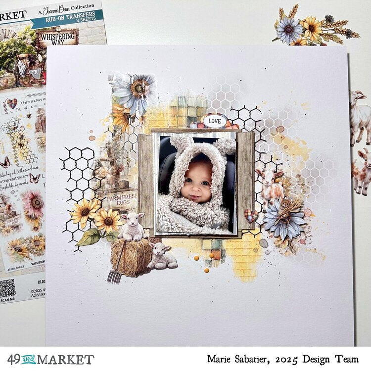 49 and Market WHISPERING WAY Rub-On Transfers