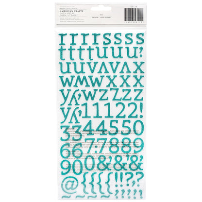 Thickers SUNNY Glitter Foam Letter Stickers