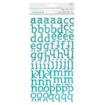 Thickers SUNNY Glitter Foam Letter Stickers