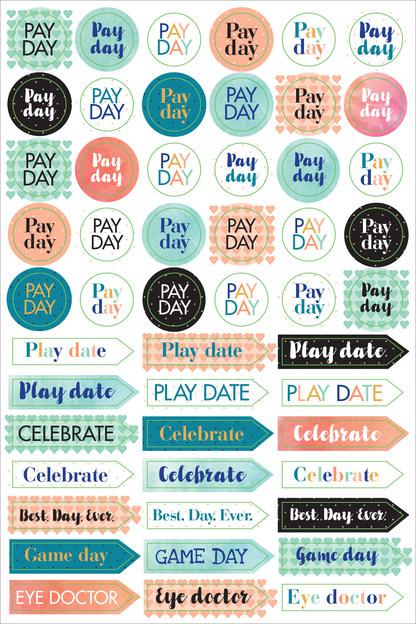Peter Pauper Planner Stickers MOM&