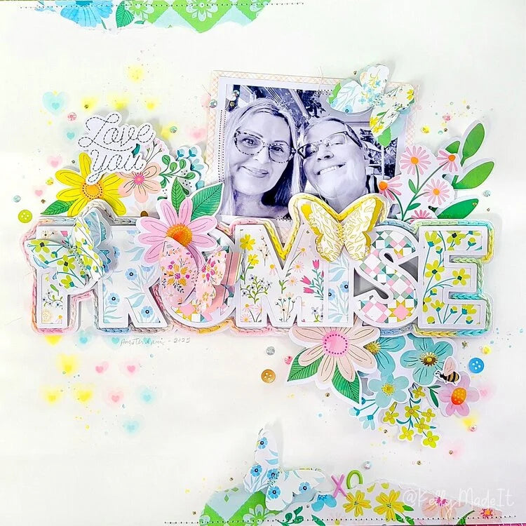 Paige Evans HAPPY HAVEN Ephemera Floral Diecuts 69pc