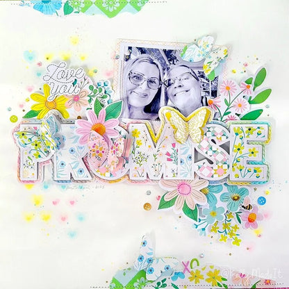 Paige Evans HAPPY HAVEN Ephemera Floral Diecuts 69pc