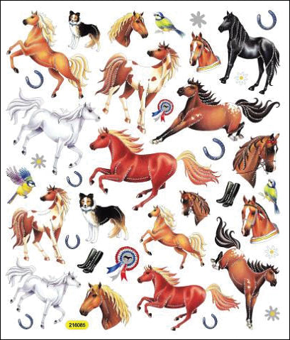Sticker King THOROUGHBRED HORSES Foil Stickers 30pc