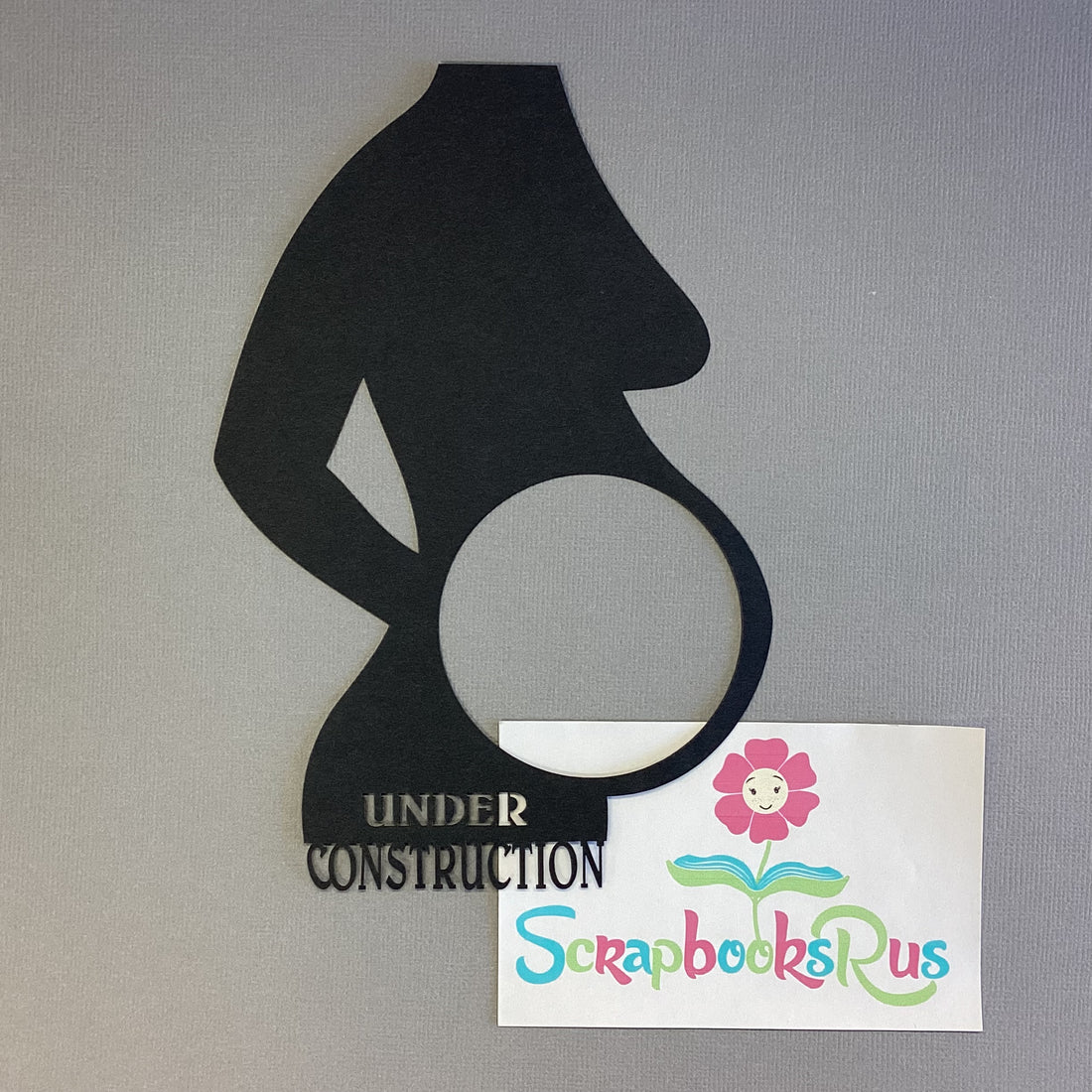 Laser Cut SONOGRAM UNDER CONSTRUCTION Diecut Title