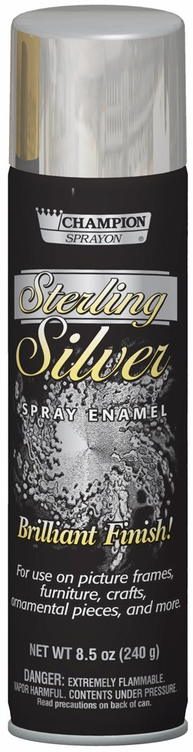 Champion STERLING SILVER Brilliant Finish Spray Paint Enamel