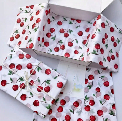 Tissue Paper CHERRIES 14X20 5 Sheets